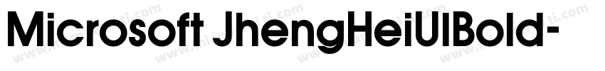 Microsoft JhengHeiUlBold字体转换
